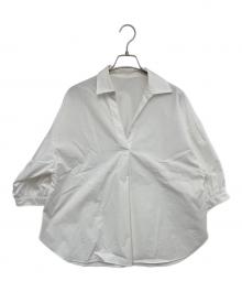 FRAMeWORK（フレームワーク）の古着「半袖ブラウス」｜ホワイト