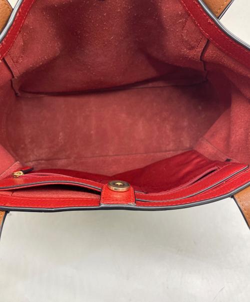COACH（コーチ）COACH (コーチ) トートバッグ ブラック×レッドの古着・服飾アイテム