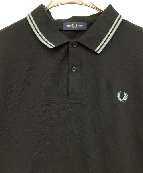 FRED PERRY（フレッドペリー）FRED PERRY (フレッドペリー) ポロシャツ ブラック サイズ:XLの古着・服飾アイテム