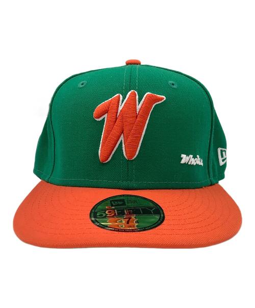 New Era（ニューエラ）New Era (ニューエラ) キャップ グリーン×オレンジ サイズ:71/8 未使用品の古着・服飾アイテム