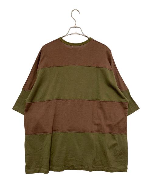 jeans factory（ジーンズファクトリー）jeans factory (ジーンズファクトリー) Name. (ネーム) 半袖カットソー ブラウン 未使用品の古着・服飾アイテム