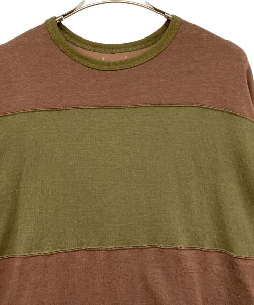 jeans factory（ジーンズファクトリー）jeans factory (ジーンズファクトリー) Name. (ネーム) 半袖カットソー ブラウン 未使用品の古着・服飾アイテム