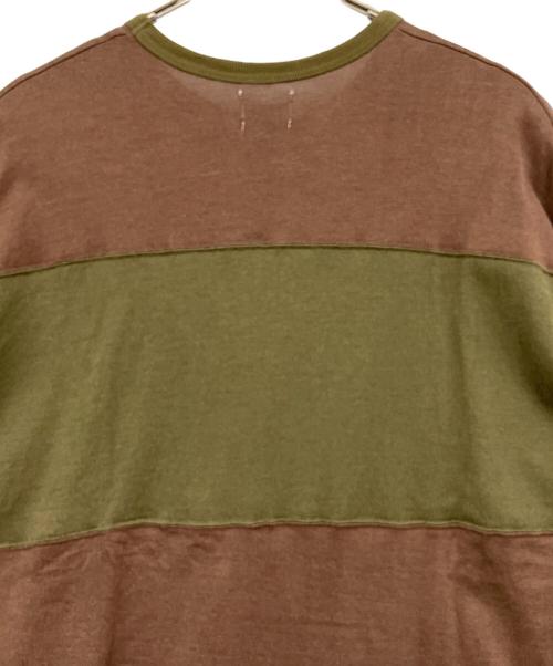 jeans factory（ジーンズファクトリー）jeans factory (ジーンズファクトリー) Name. (ネーム) 半袖カットソー ブラウン 未使用品の古着・服飾アイテム