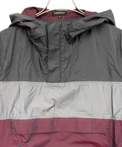 ATTACHMENT（アタッチメント）ATTACHMENT (アタッチメント) アノラックパーカー グレー×ボルドー サイズ:2の古着・服飾アイテム