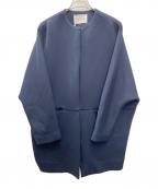 Mila Owenミラオーウェン）の古着「ノーカラーコート」｜ネイビー