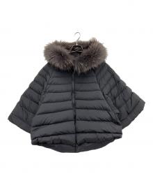 TATRAS（タトラス）の古着「リバーシブルダウンポンチョ」｜ブラック