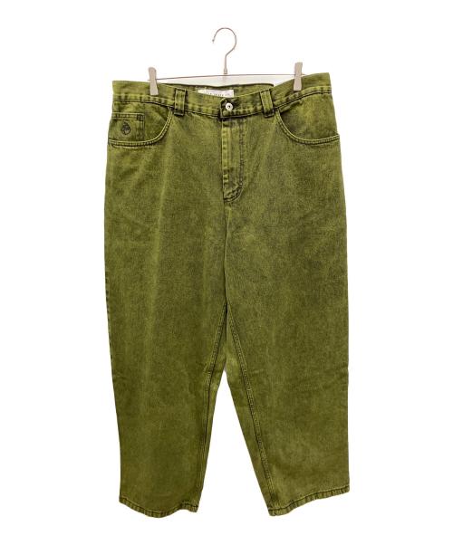 POLAR SKATE（ポーラー スケート）POLAR SKATE (ポーラー スケート) デニムパンツ オリーブ サイズ:XL 未使用品の古着・服飾アイテム