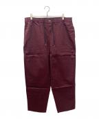 THEORIESセオリーズ）の古着「stamplounge-pants」｜ワインレッド