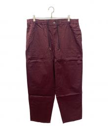 THEORIES（セオリーズ）の古着「stamplounge-pants」｜ワインレッド