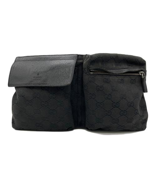 GUCCI（グッチ）GUCCI (グッチ) ウエストポーチ ブラックの古着・服飾アイテム