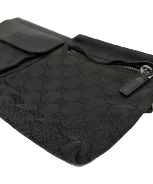 GUCCI（グッチ）GUCCI (グッチ) ウエストポーチ ブラックの古着・服飾アイテム