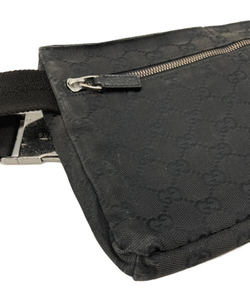 GUCCI（グッチ）GUCCI (グッチ) ウエストポーチ ブラックの古着・服飾アイテム