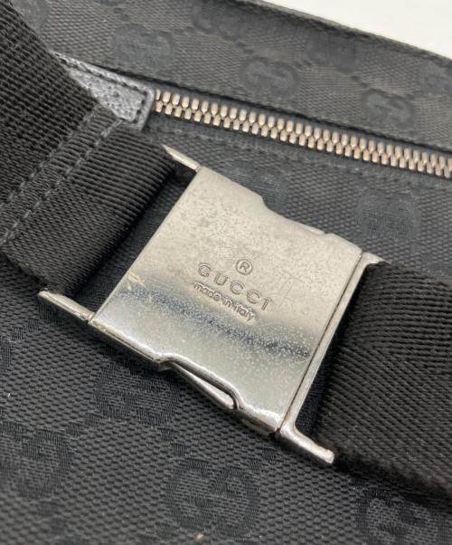 GUCCI（グッチ）GUCCI (グッチ) ウエストポーチ ブラックの古着・服飾アイテム