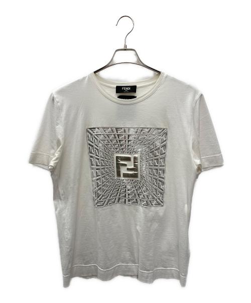 FENDI（フェンディ）FENDI (フェンディ) 半袖Tシャツ ホワイト サイズ:XSの古着・服飾アイテム
