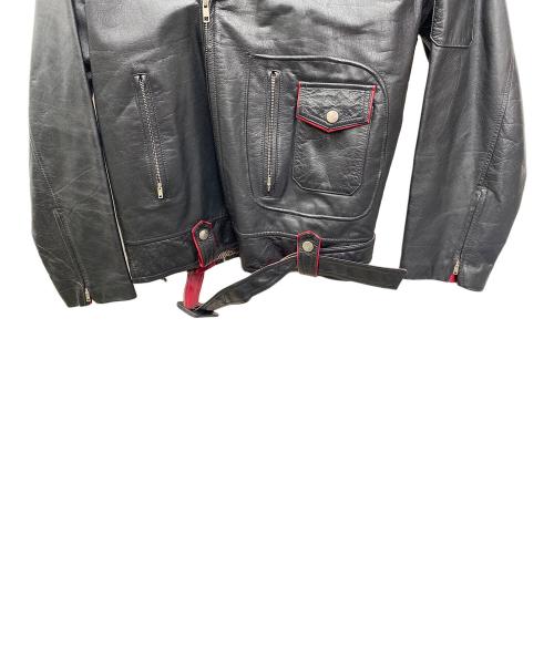 BOMBER（ボンバー）BOMBER (ボンバー) レザージャケット ブラック サイズ:Ｌの古着・服飾アイテム