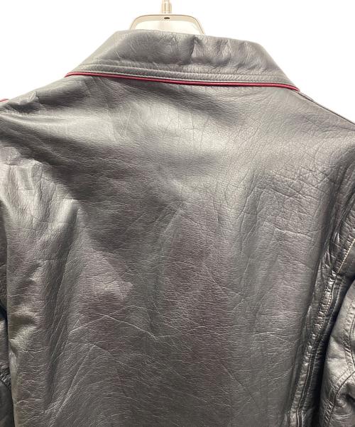 BOMBER（ボンバー）BOMBER (ボンバー) レザージャケット ブラック サイズ:Ｌの古着・服飾アイテム