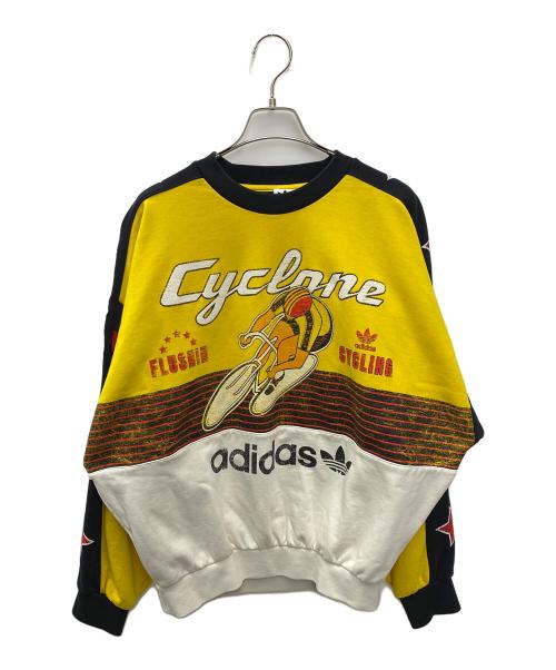 adidas（アディダス）adidas (アディダス) スウェット イエロー×ブラック サイズ:Ｍの古着・服飾アイテム