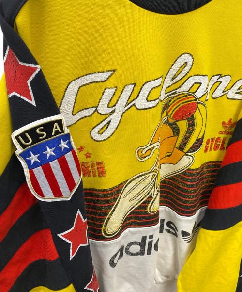 adidas（アディダス）adidas (アディダス) スウェット イエロー×ブラック サイズ:Ｍの古着・服飾アイテム