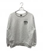 stussyステューシー）の古着「スウェット」｜ライトグレー