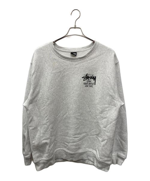 stussy（ステューシー）stussy (ステューシー) スウェット ライトグレー サイズ:Ｌの古着・服飾アイテム