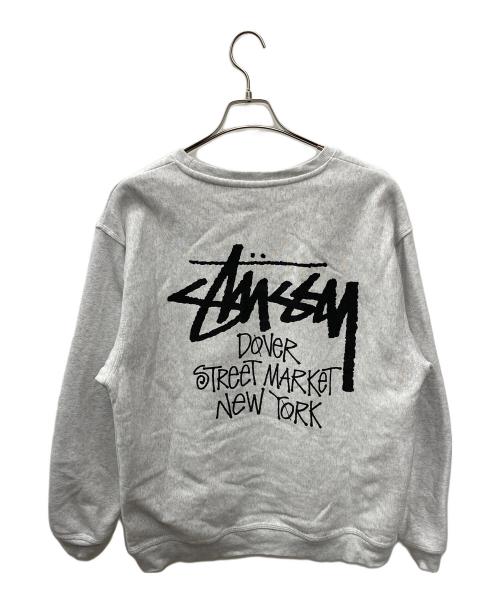 stussy（ステューシー）stussy (ステューシー) スウェット ライトグレー サイズ:Ｌの古着・服飾アイテム