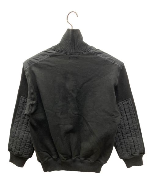 C.P COMPANY（シーピーカンパニー）C.P COMPANY (シーピーカンパニー) ハーフボタンパッチワークスウェット ブラック サイズ:Ｍの古着・服飾アイテム