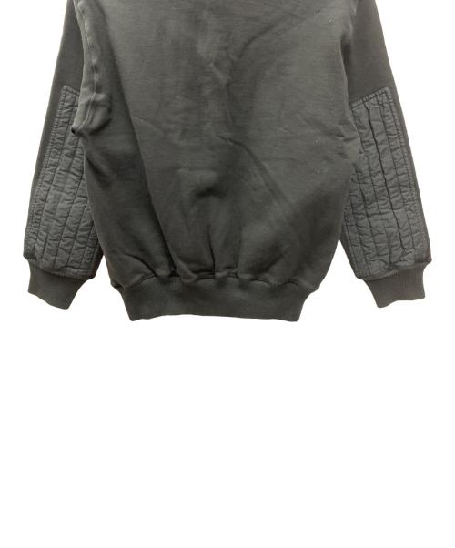 C.P COMPANY（シーピーカンパニー）C.P COMPANY (シーピーカンパニー) ハーフボタンパッチワークスウェット ブラック サイズ:Ｍの古着・服飾アイテム