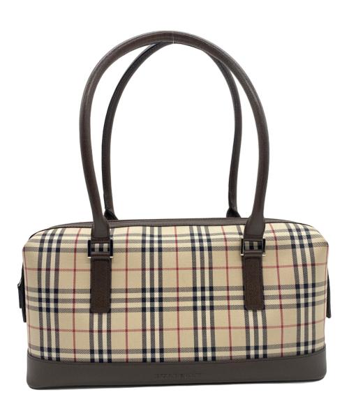 BURBERRY（バーバリー）BURBERRY (バーバリー) ハンドバッグ ベージュの古着・服飾アイテム
