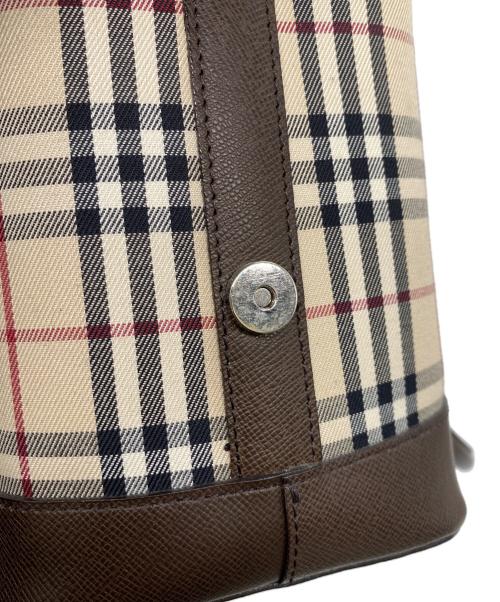 BURBERRY（バーバリー）BURBERRY (バーバリー) ハンドバッグ ベージュの古着・服飾アイテム