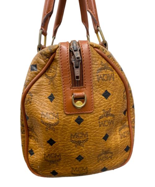 MCM（エムシーエム）MCM (エムシーエム) ミニボストンバッグ ブラウンの古着・服飾アイテム
