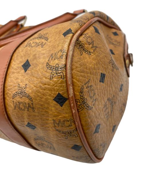 MCM（エムシーエム）MCM (エムシーエム) ミニボストンバッグ ブラウンの古着・服飾アイテム