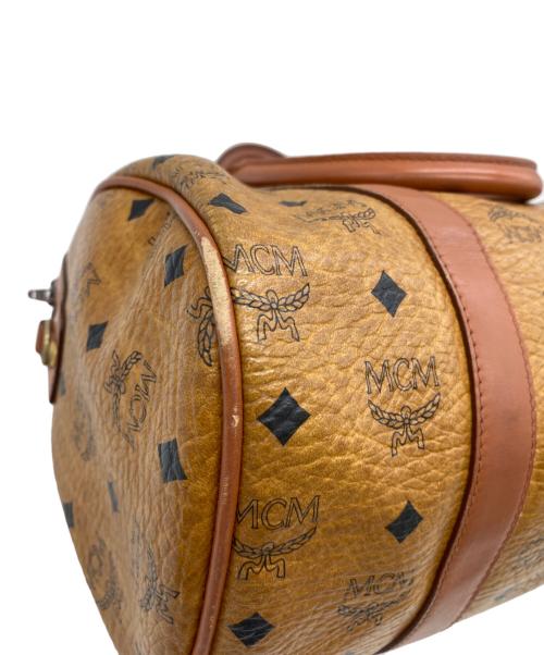MCM（エムシーエム）MCM (エムシーエム) ミニボストンバッグ ブラウンの古着・服飾アイテム