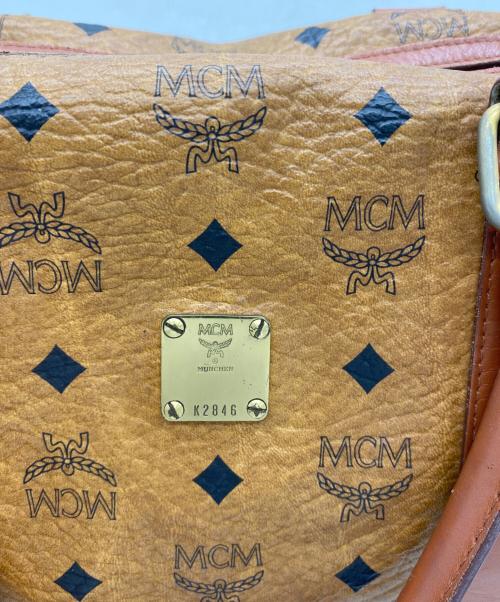MCM（エムシーエム）MCM (エムシーエム) ミニボストンバッグ ブラウンの古着・服飾アイテム