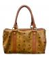MCM (エムシーエム) ミニボストンバッグ ブラウン：7000円