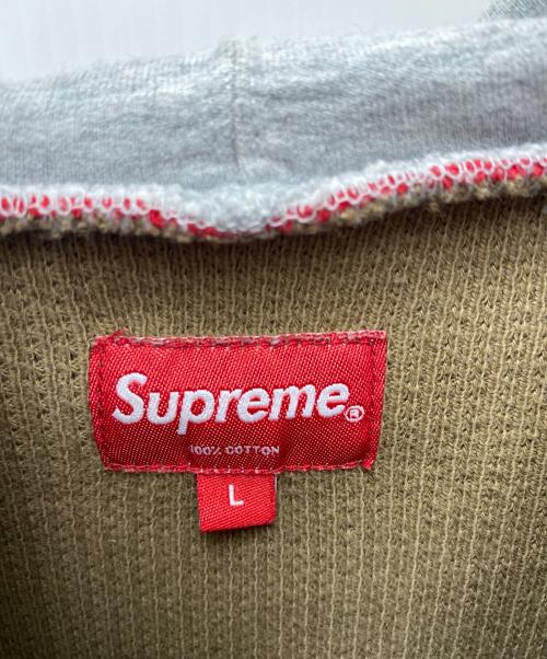 SUPREME（シュプリーム）Supreme (シュプリーム) サーマルパーカー グレー×オリーブ サイズ:Lの古着・服飾アイテム
