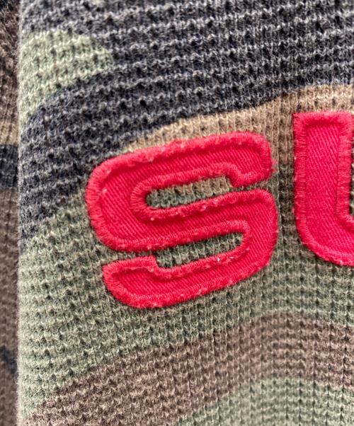 SUPREME（シュプリーム）Supreme (シュプリーム) サーマルパーカー グレー×オリーブ サイズ:Lの古着・服飾アイテム