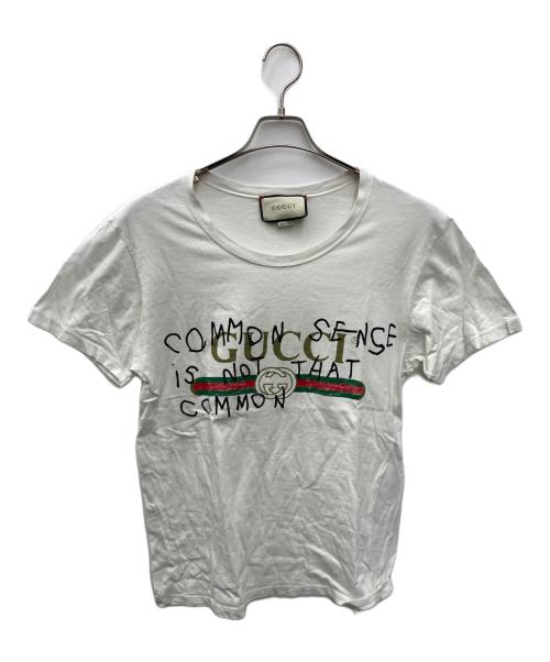 GUCCI（グッチ）GUCCI (グッチ) 半袖Tシャツ ホワイト サイズ:Ｓの古着・服飾アイテム
