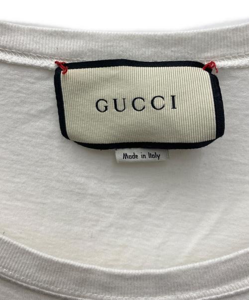 GUCCI（グッチ）GUCCI (グッチ) 半袖Tシャツ ホワイト サイズ:Ｓの古着・服飾アイテム