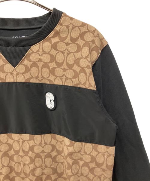 COACH（コーチ）COACH (コーチ) スウェット ブラウン×ブラック サイズ:Lの古着・服飾アイテム
