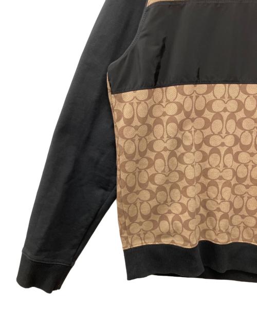 COACH（コーチ）COACH (コーチ) スウェット ブラウン×ブラック サイズ:Lの古着・服飾アイテム