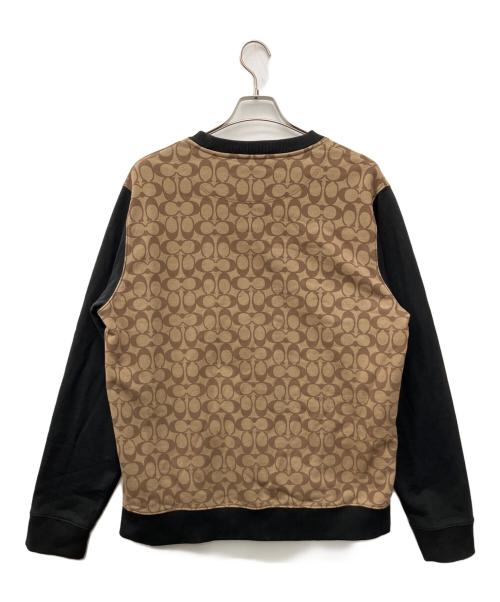 COACH（コーチ）COACH (コーチ) スウェット ブラウン×ブラック サイズ:Lの古着・服飾アイテム