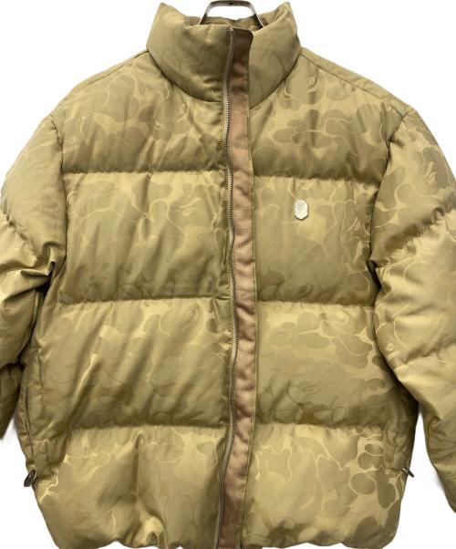 A BATHING APE（ア ベイシング エイプ）A BATHING APE (ア ベイシング エイプ) ダウンジャケット カーキ サイズ:Lの古着・服飾アイテム