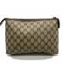 GUCCI (グッチ) セカンドバッグ ブラウン：12000円