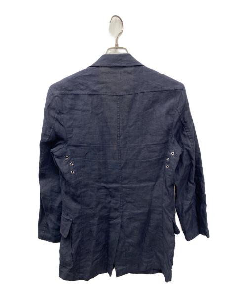 Belvest（ﾍﾞﾙｳﾞｪｽﾄ）Belvest (ベルヴェスト) リネンジャケット ネイビー サイズ:SIZE 46の古着・服飾アイテム