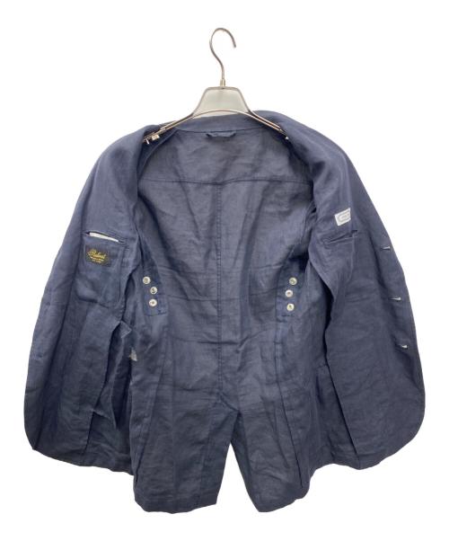 Belvest（ﾍﾞﾙｳﾞｪｽﾄ）Belvest (ベルヴェスト) リネンジャケット ネイビー サイズ:SIZE 46の古着・服飾アイテム