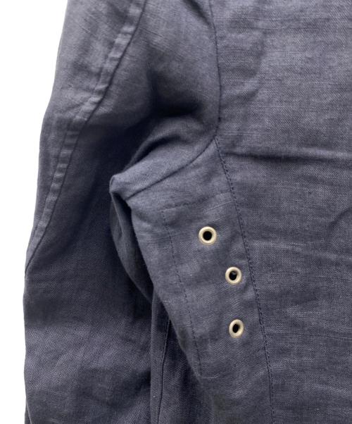 Belvest（ﾍﾞﾙｳﾞｪｽﾄ）Belvest (ベルヴェスト) リネンジャケット ネイビー サイズ:SIZE 46の古着・服飾アイテム