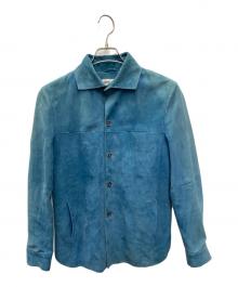 EMMETI（エンメティ）の古着「スウェードジャケット」｜スカイブルー