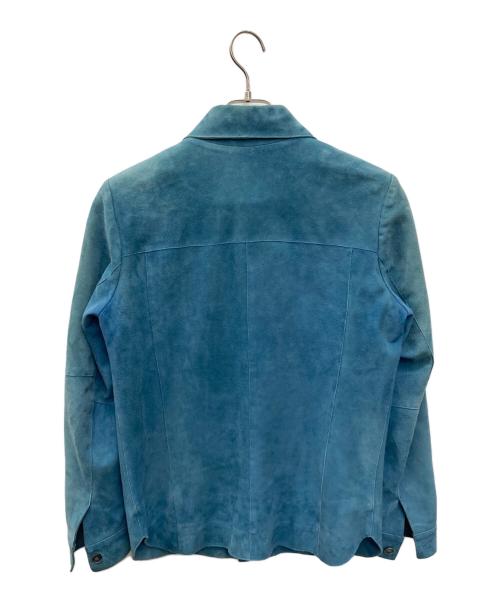 EMMETI（エンメティ）EMMETI (エンメティ) スウェードジャケット スカイブルー サイズ:SIZE 44の古着・服飾アイテム