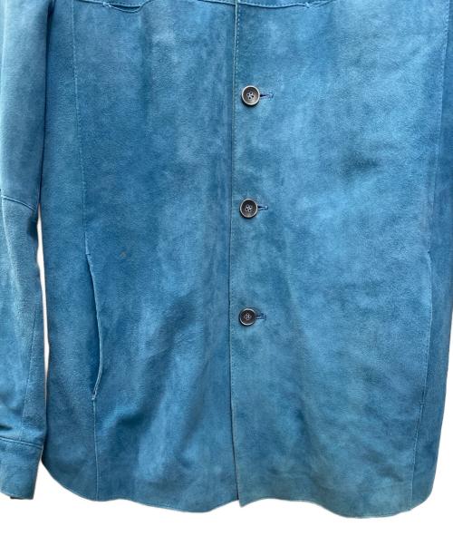 EMMETI（エンメティ）EMMETI (エンメティ) スウェードジャケット スカイブルー サイズ:SIZE 44の古着・服飾アイテム