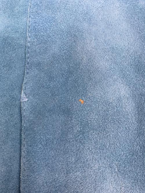 EMMETI（エンメティ）EMMETI (エンメティ) スウェードジャケット スカイブルー サイズ:SIZE 44の古着・服飾アイテム